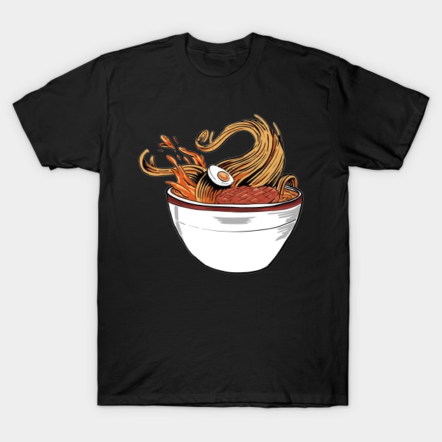 Ramen Bowl T-Shirt by Uwaki